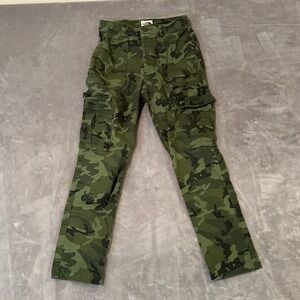 North Face Camo Jeans Women's Cargo Pants size 4 100% Cotton